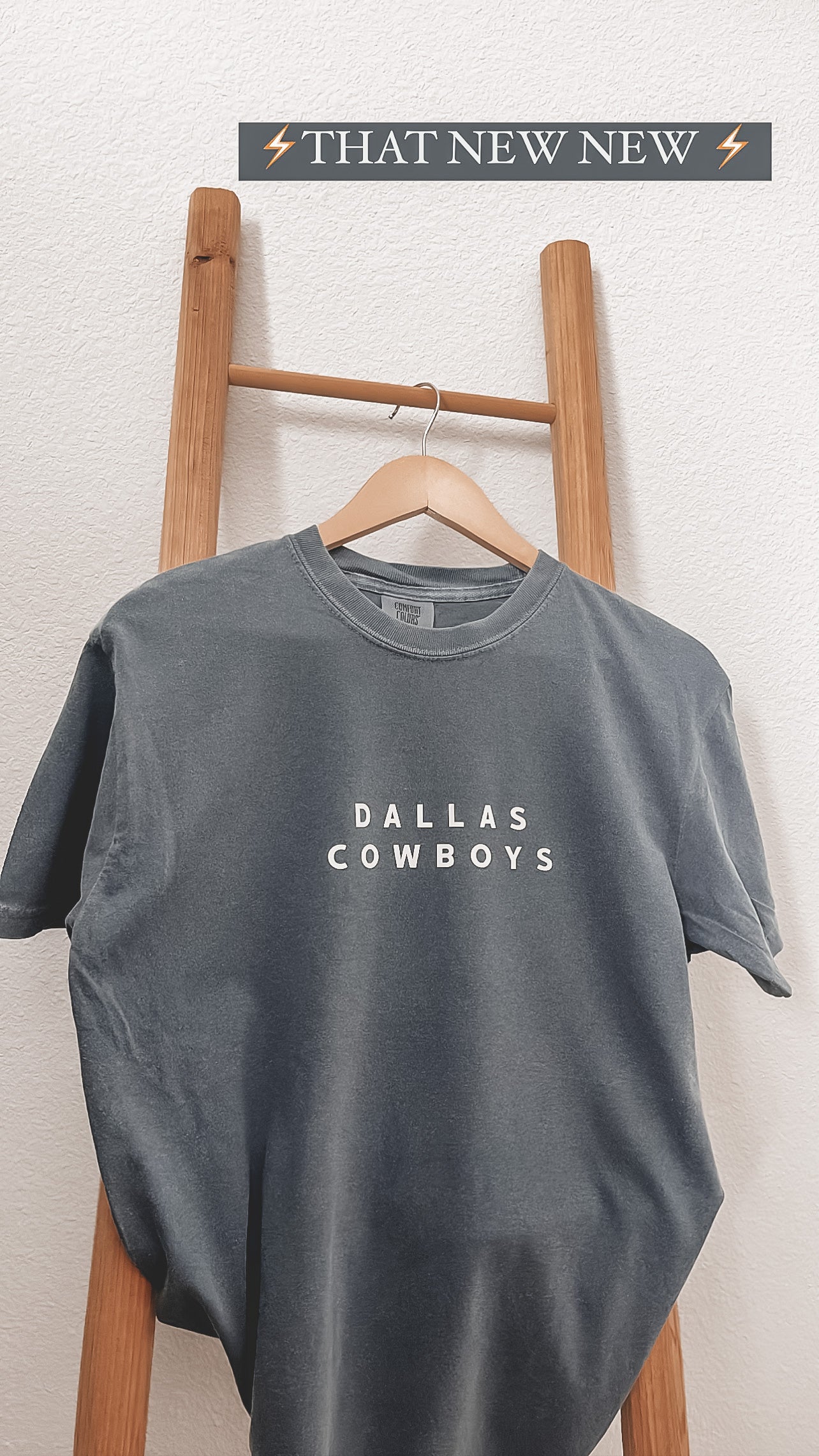Dark Blue Dallas Comfort Colors Tee