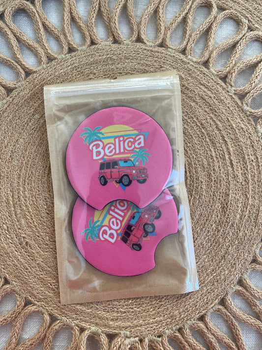 “Belica” Car Coasters (Pack of 2)