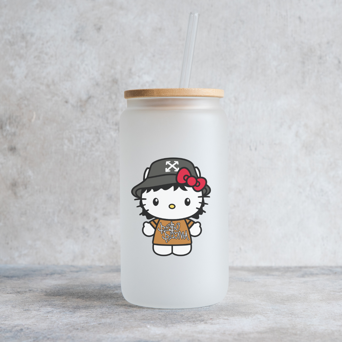 Peso Pluma X Hello Kitty Glass Can