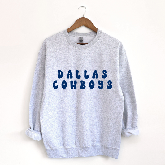 Dallas Cowboys Groovy Font Sweatshirt