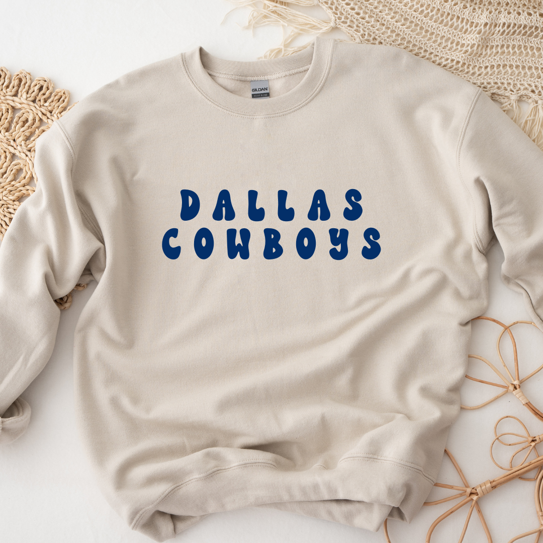 Dallas Cowboys Groovy Font Sweatshirt