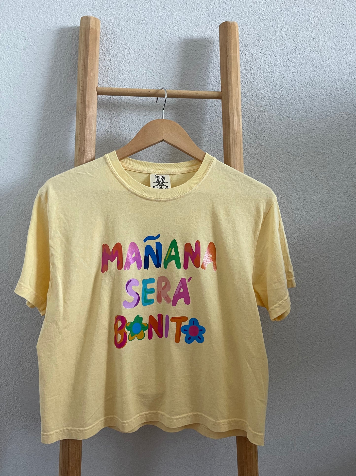 Yellow MSB Cropped Comfort Colors Tee