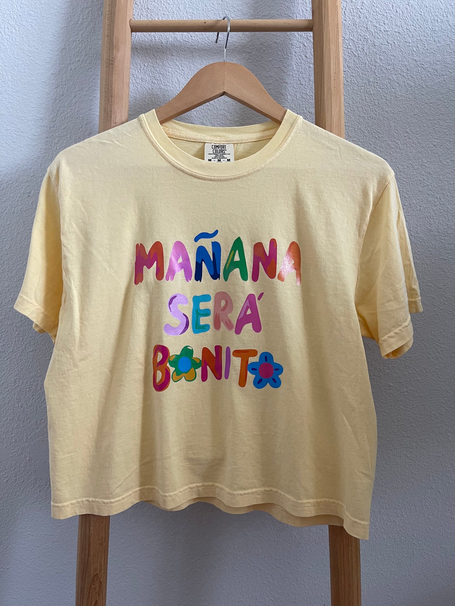 Yellow MSB Cropped Comfort Colors Tee